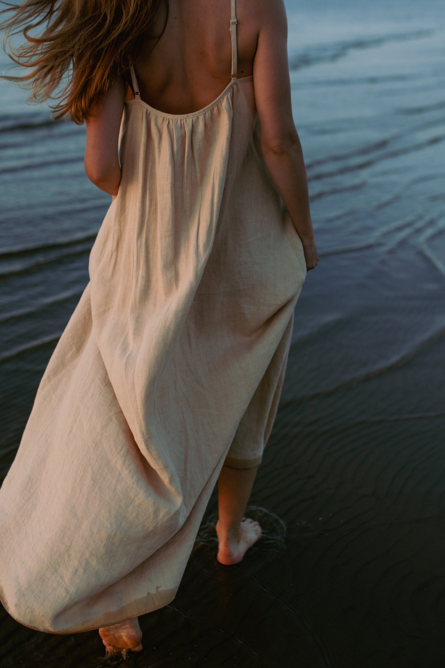 MATILDA LINEN MAXI DRESS SAND