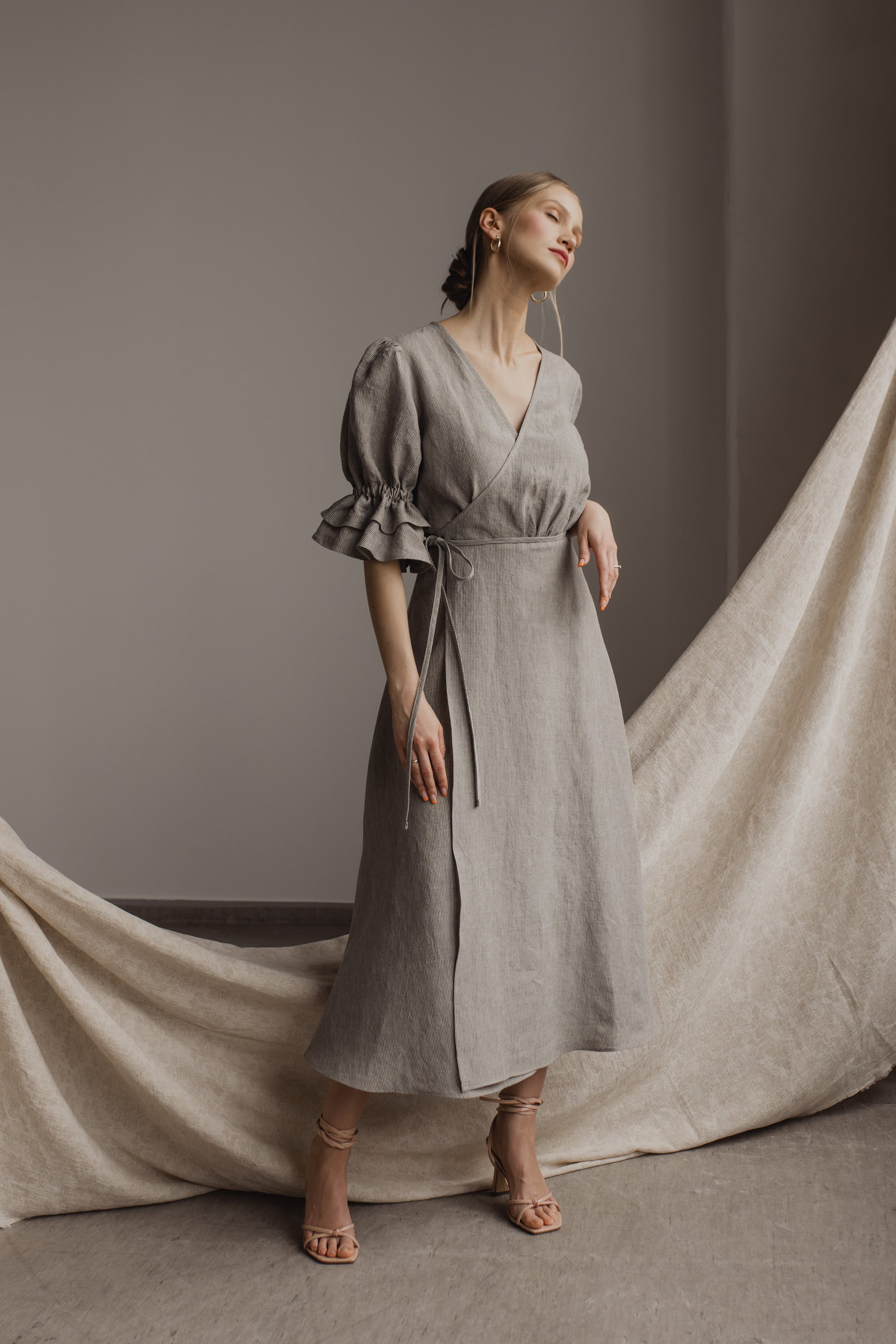 boden cecilia linen dress Boden Cecilia Linen Midi Dress, Chambray